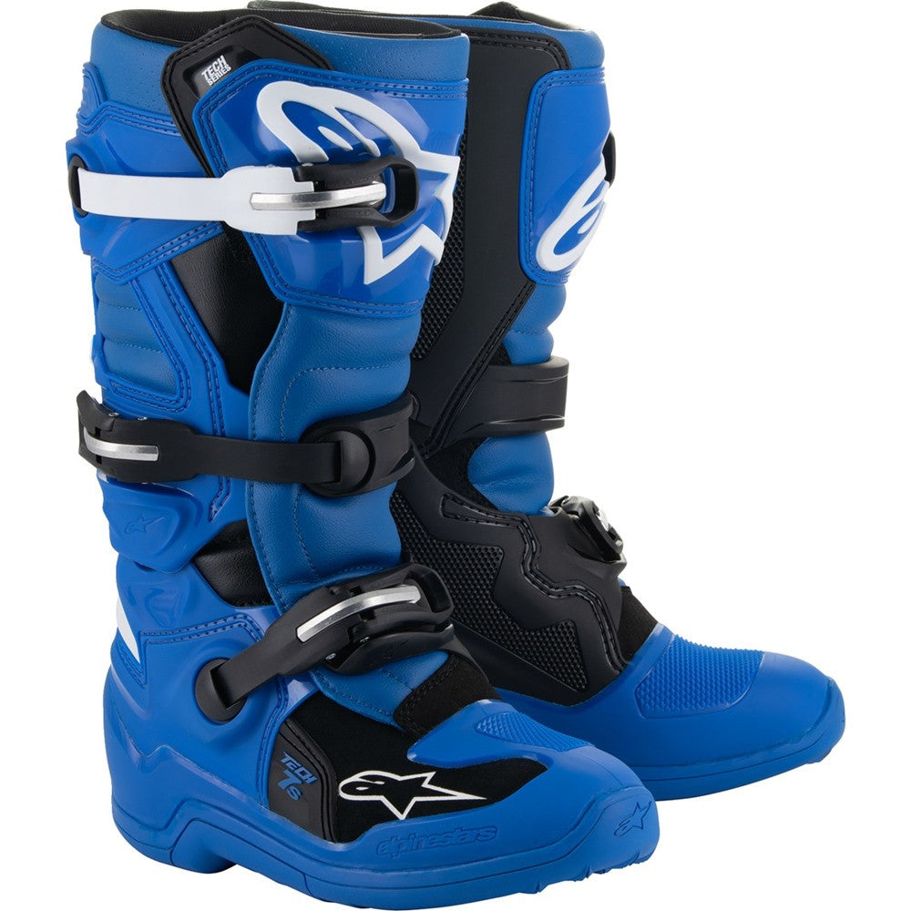 Alpinestars Youth Tech 7S Boots Blue/Black/White