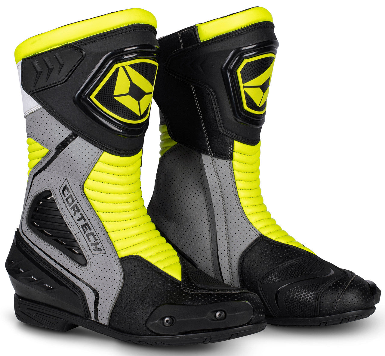 Cortech Apex RR Air Boots Hi-Viz