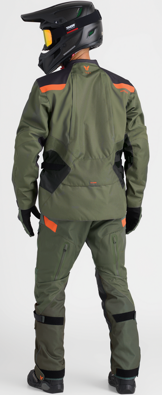 Thor Range Jacket Pant Combo Army/Orange Jacket Pant Combo