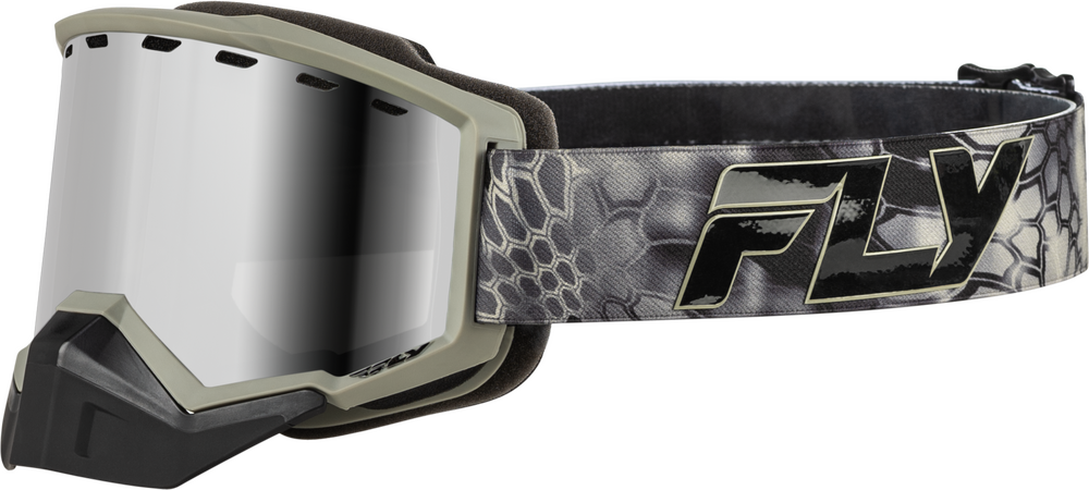 FLY RACING - FLB-24F1 - FOCUS SNOW GOGGLE SE KRYPTEK W/ SILVER MIRROR/SMOKE LENS