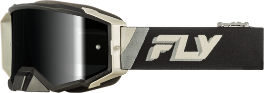 FLY Racing Zone Elite Goggle Black/Grey with Black Mirror/Smoke Lens
