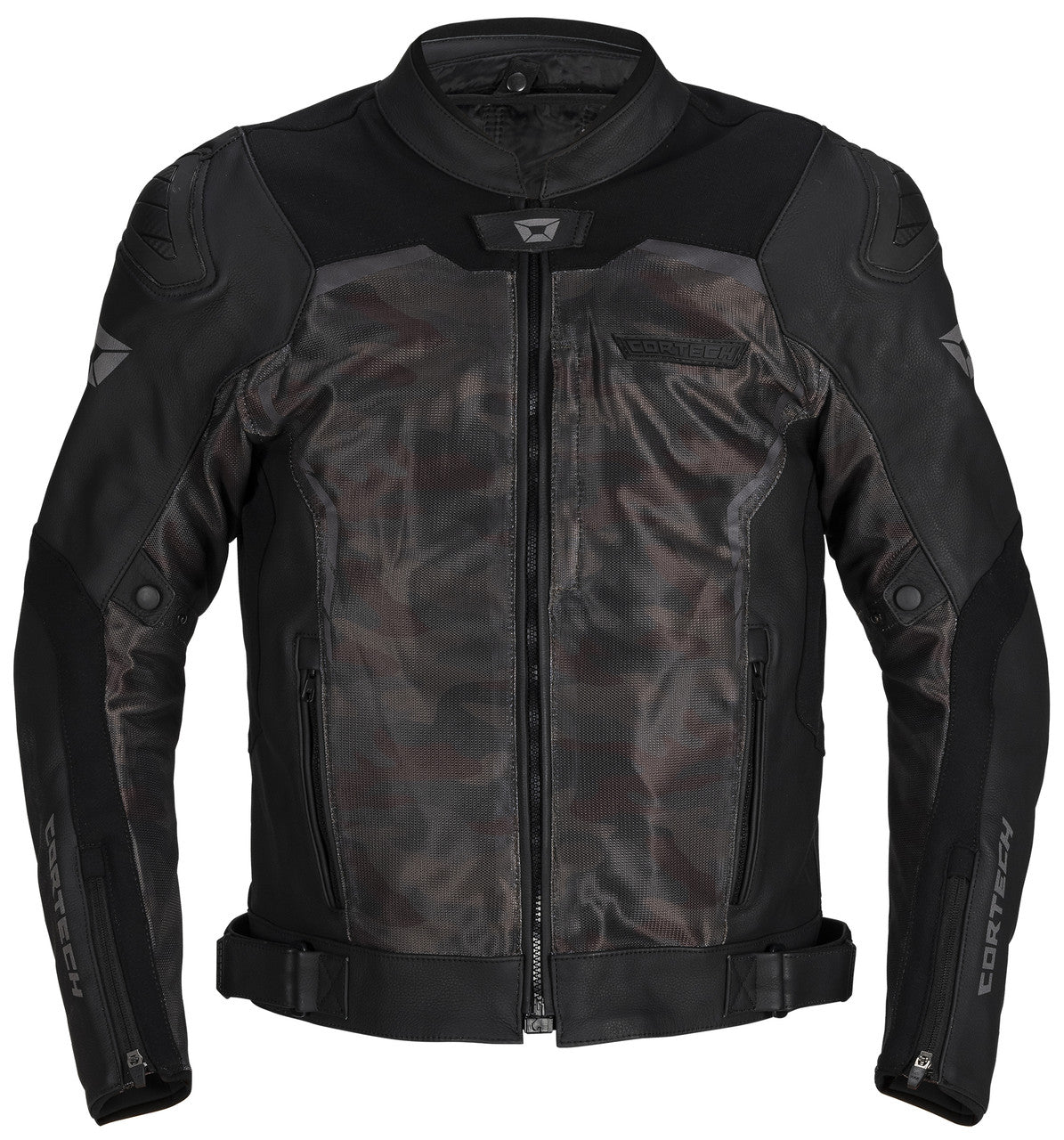 Cortech Vader Leather Jacket Black/Camo
