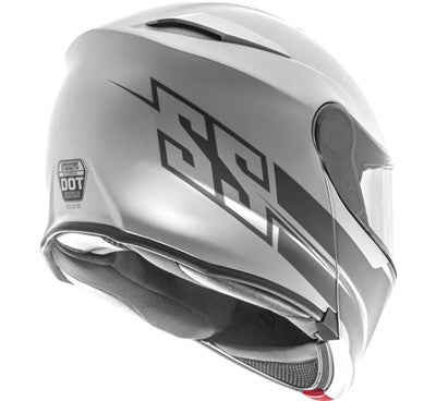 Speed and Strength SS Logo SS4100 Modular Helmet - Satin Silver