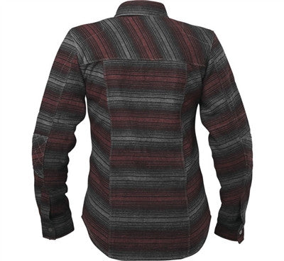 Speed and Strength Womens Brat Armored Shirt - Black/Burgundy