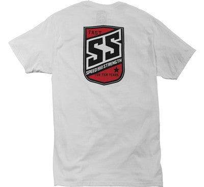 Speed and Strength Shield T-Shirt - White
