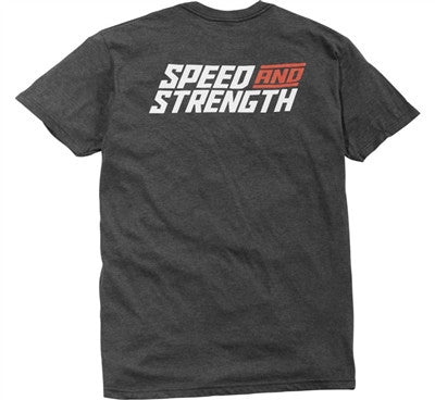 Speed and Strength Racer T-Shirt - Dark Heather Grey