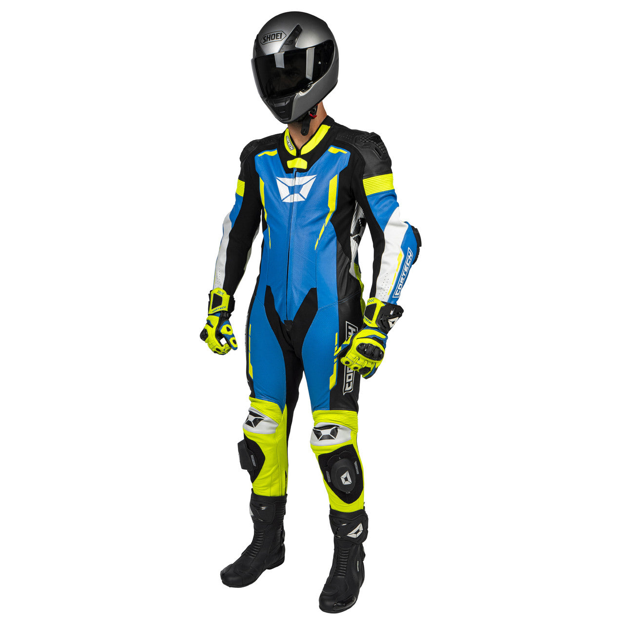 Cortech Sector Pro Air 1-Piece Suit Blue/Hi-Viz