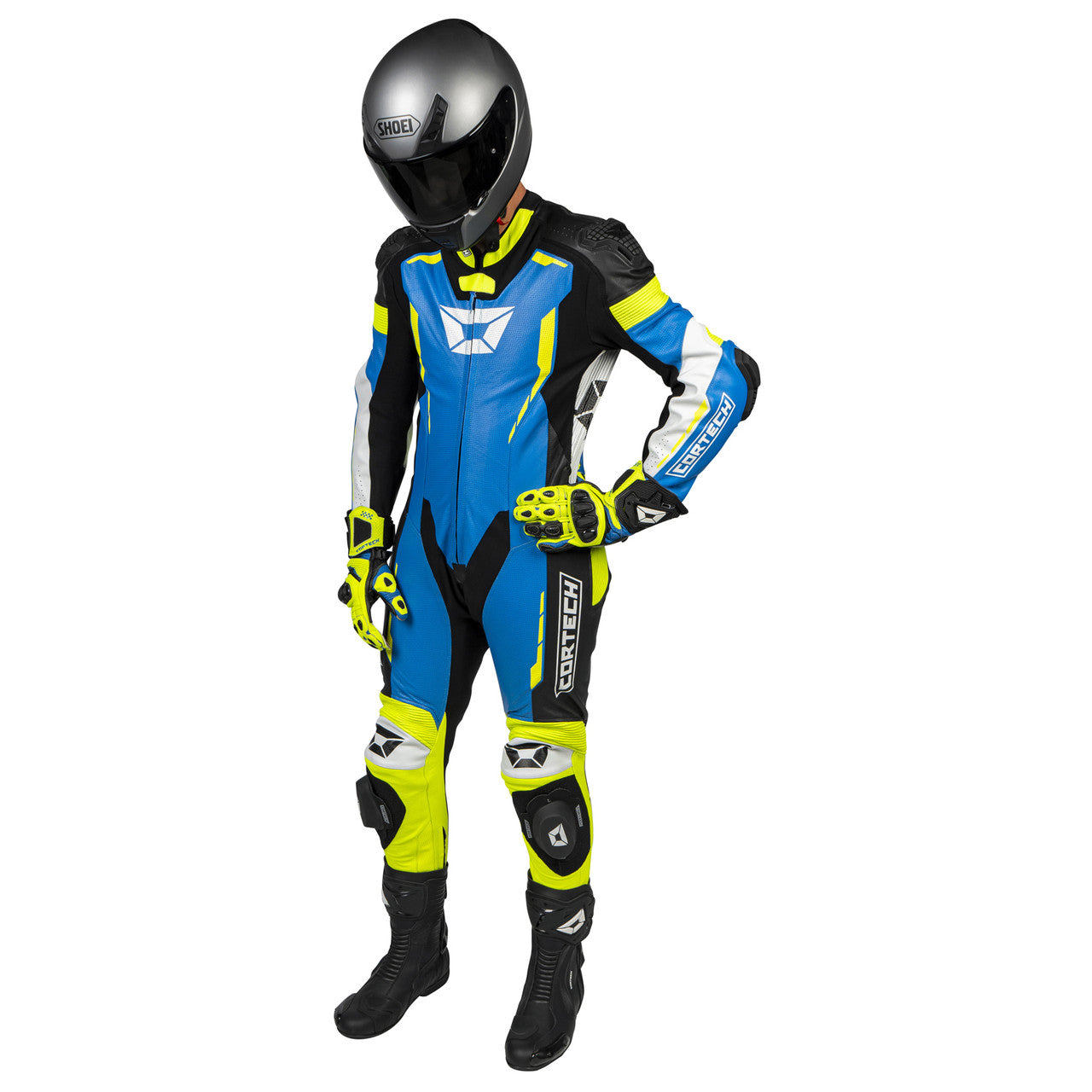 Cortech Sector Pro Air 1-Piece Suit Blue/Hi-Viz