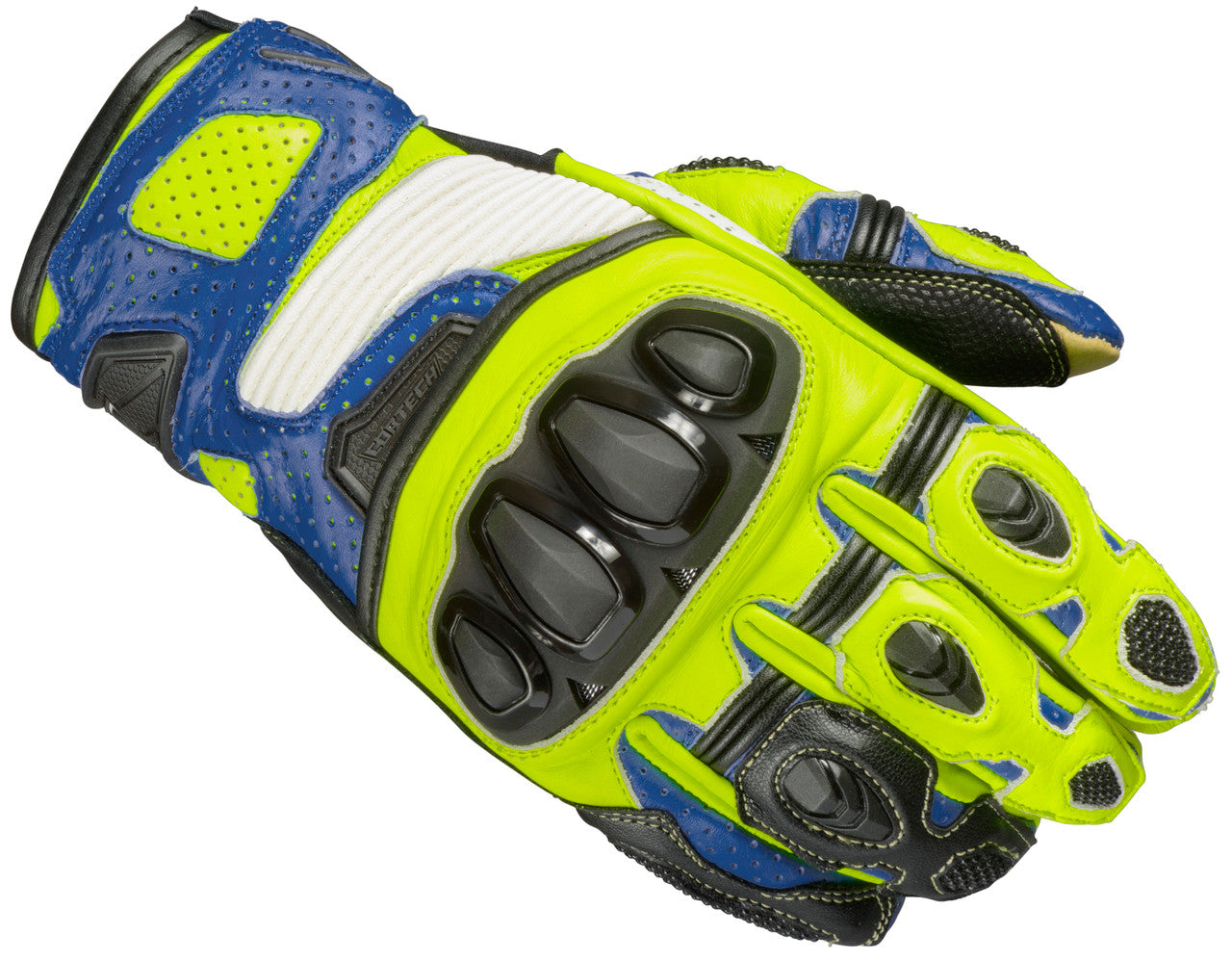 Cortech Sector Pro ST Gloves Blue/Hi-Viz