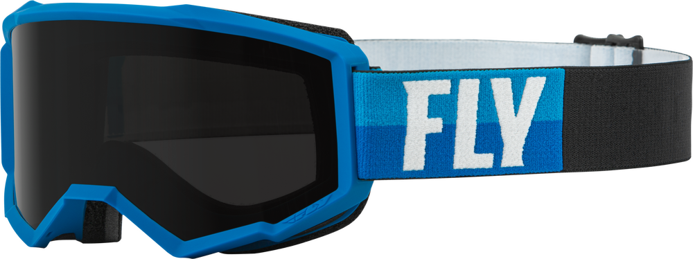 FLY RACING - 37-51673 - ZONE W/C GOGGLE BLUE/BLACK W/DARK SMOKE HYDROPHOC LENS