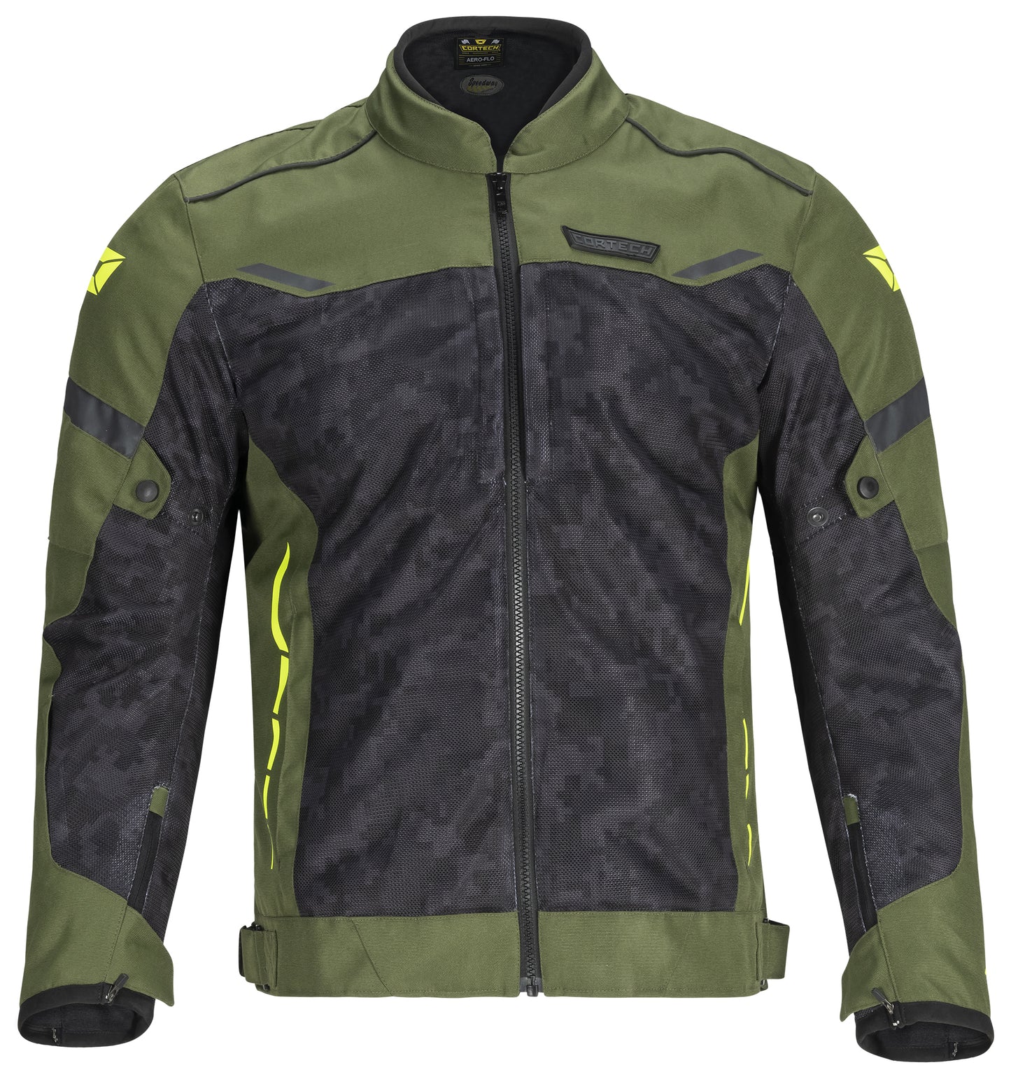 Cortech Aero-Flo Jacket Olive/Camo/Hi-Viz