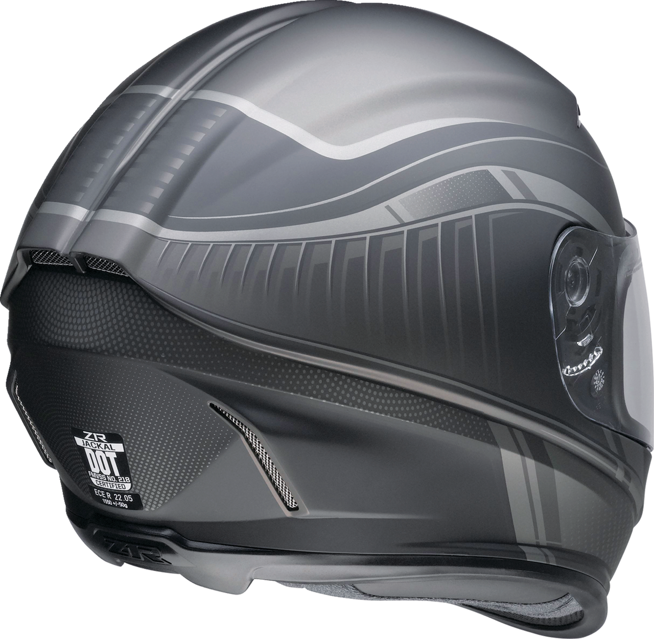Z1R Jackal Dark Matter Full Face Helmet Steel