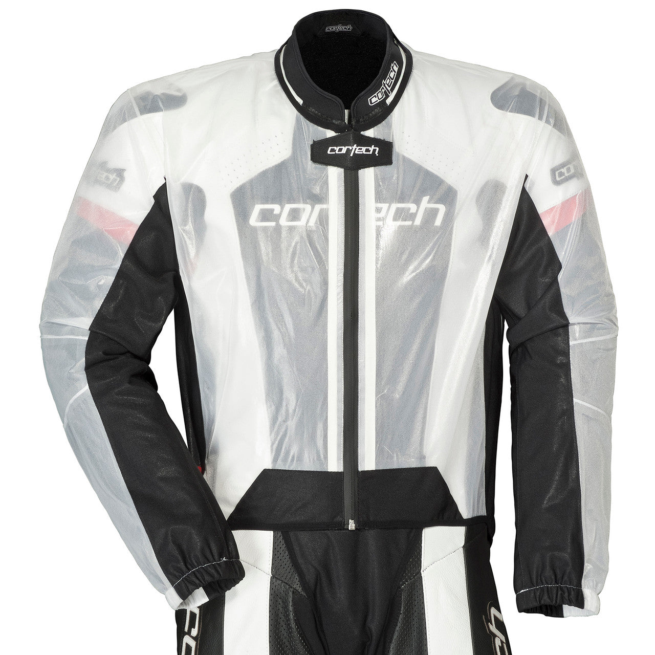 Cortech Road Race Rainsuit Jacket Clear