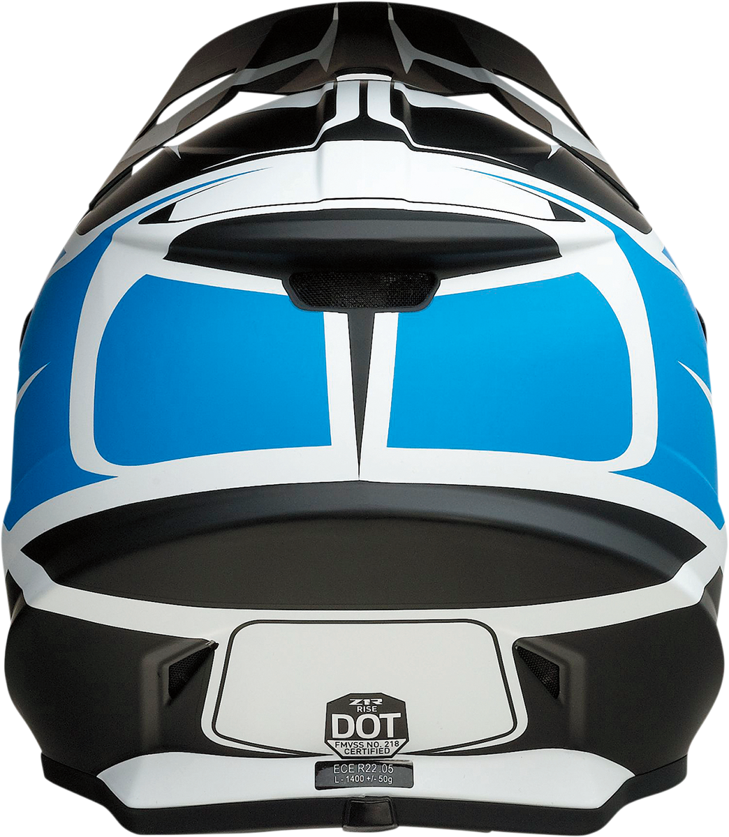 Z1R Rise Flame Offroad Helmet Blue