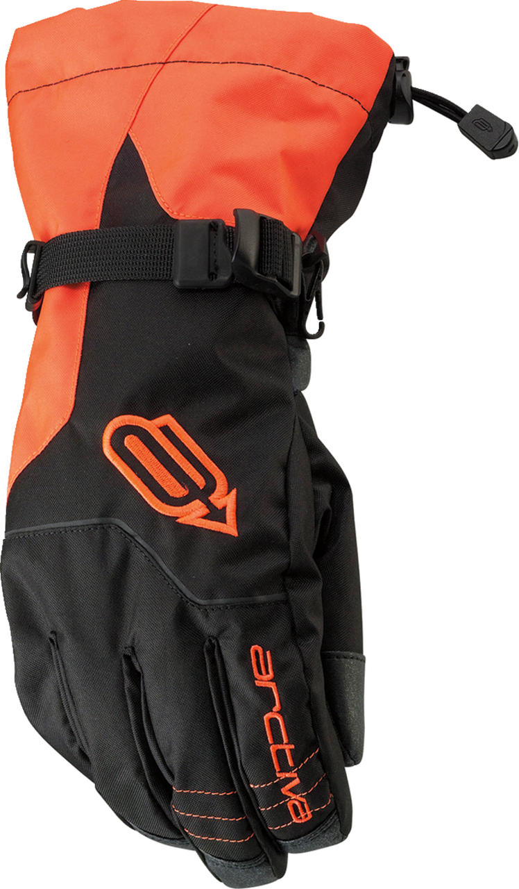 Arctiva Pivot Insulated Snow Gloves - Black/Orange