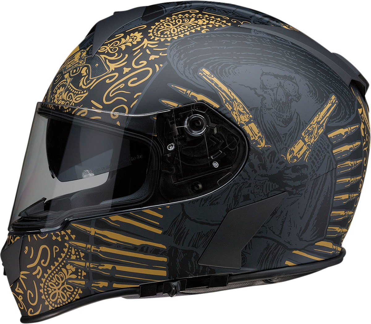 Z1R Warrant Sombrero Full Face Helmet Black/Gold