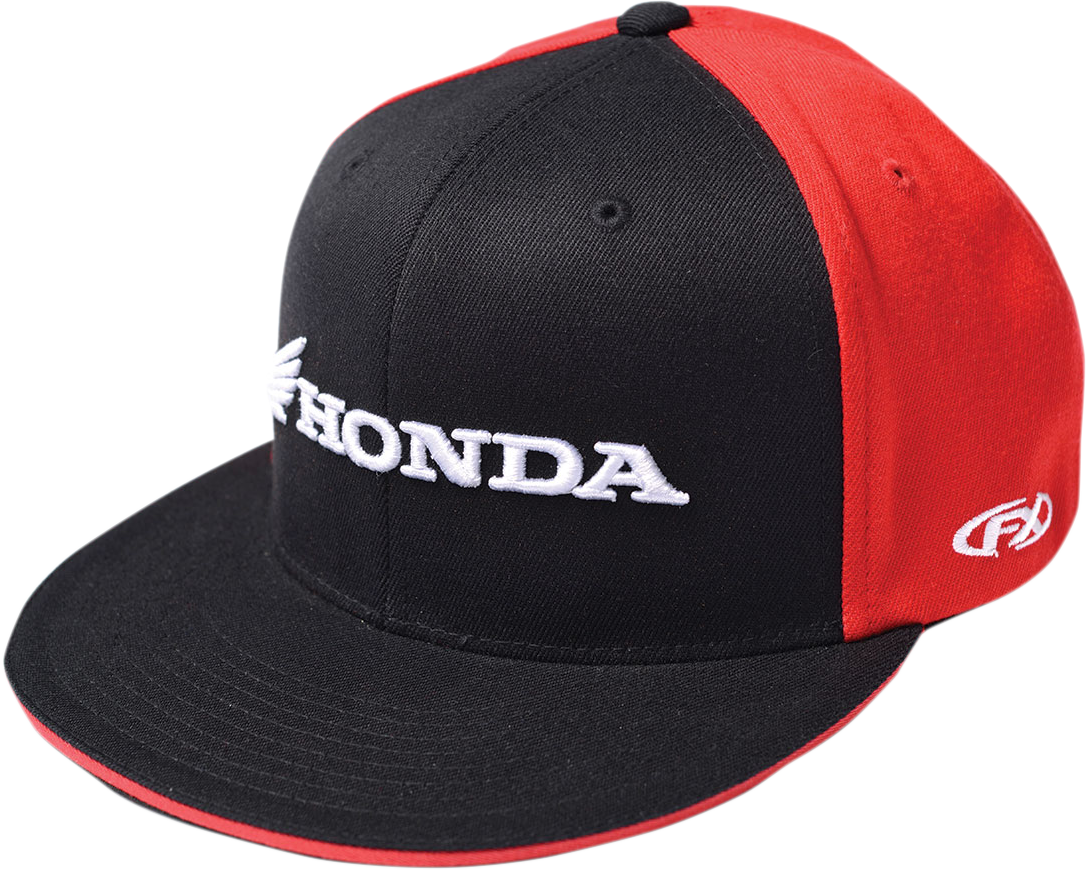 Factory Effex Honda Horizontal Flex-Style Hat Black-Red