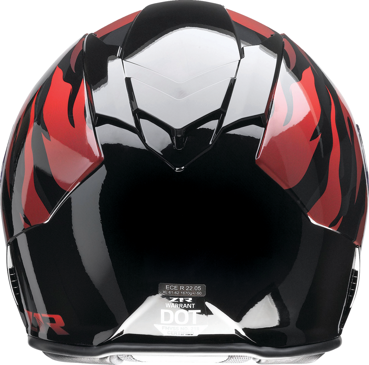 Z1R Warrant Panthera Full Face Helmet Black/Red