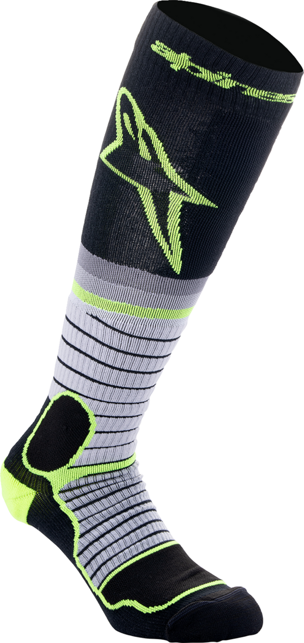 Alpinestars 2024 MX Pro Socks - Black/Gray/Yellow