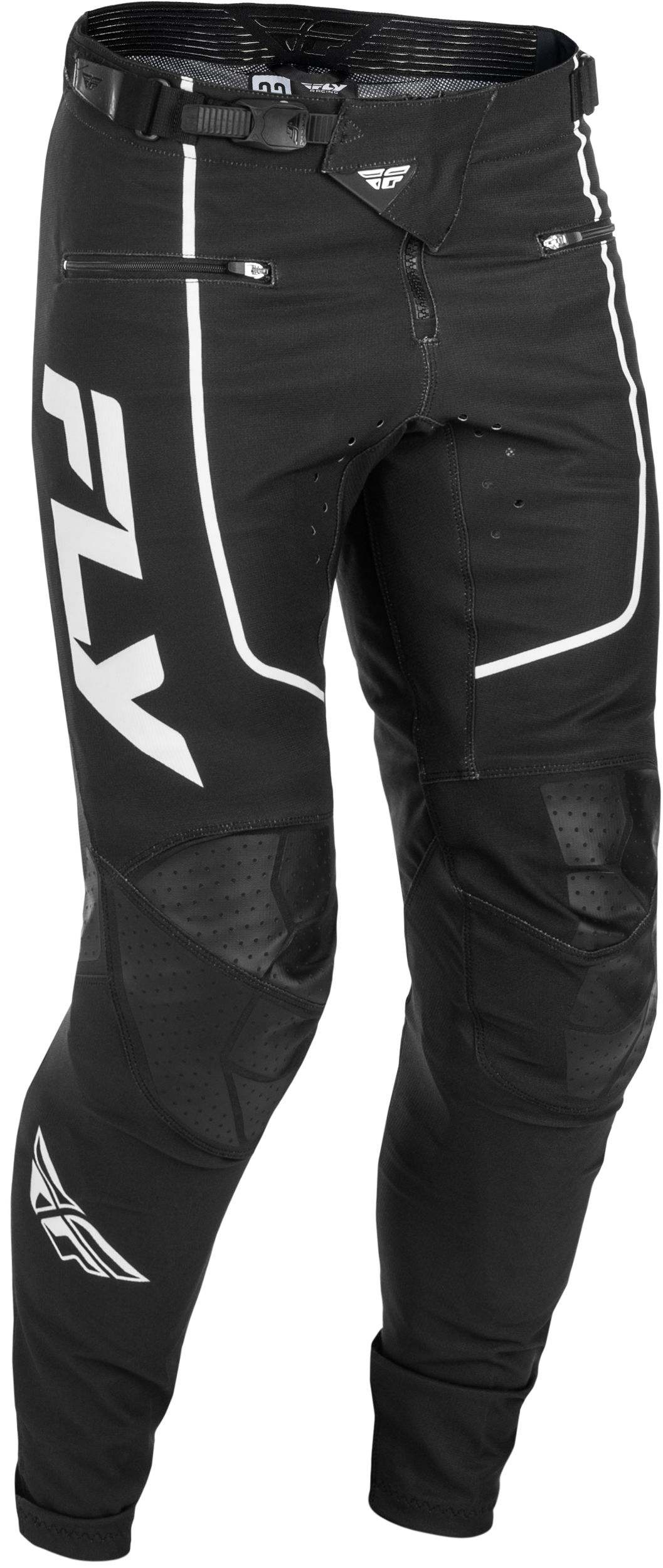FLY Racing 2026 Youth Rayce Bicycle Black/White Jersey Pant Combo