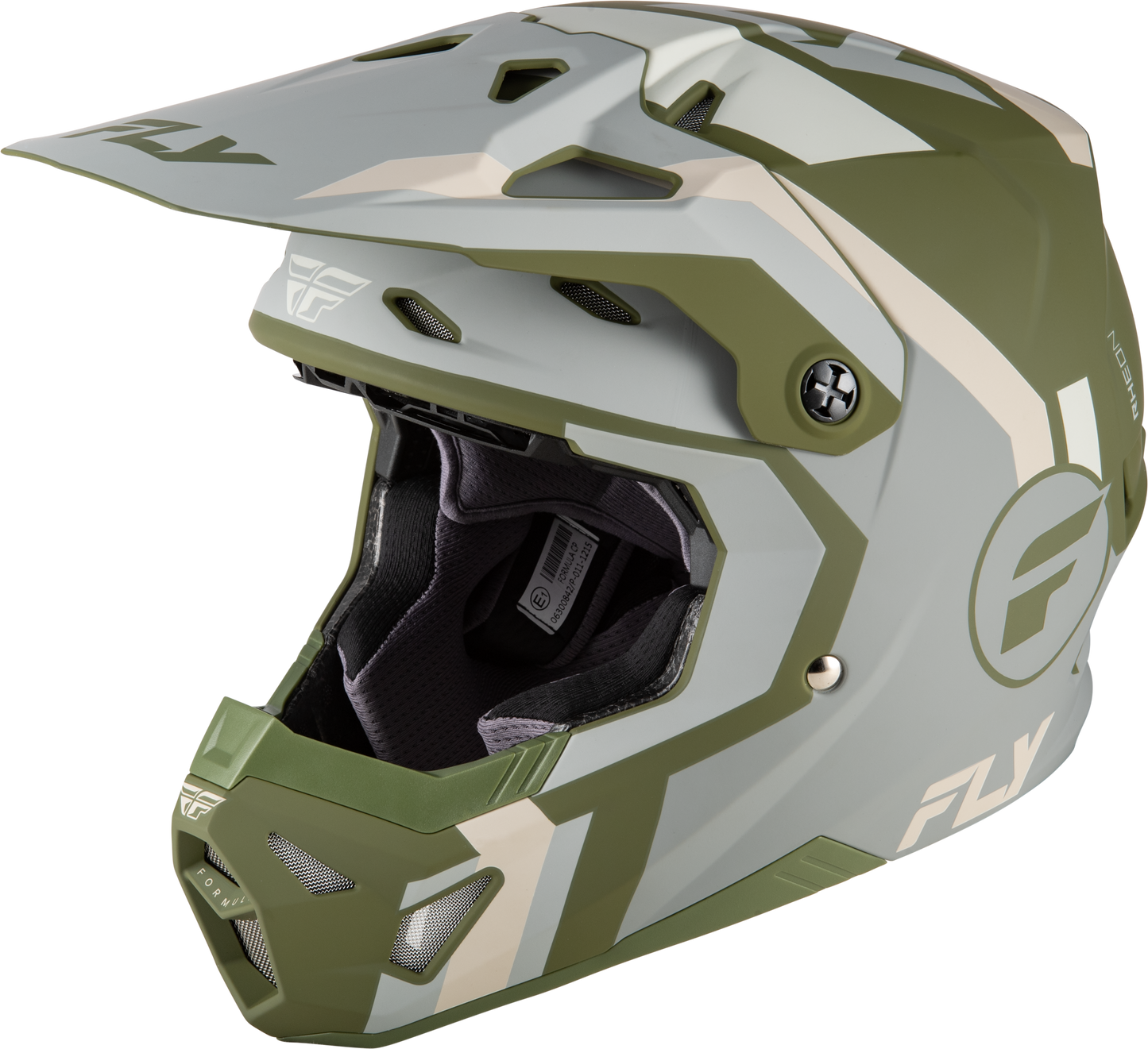 FLY Racing 2026 Formula CP Seal Helmet Matte Stone/Khaki/Olive