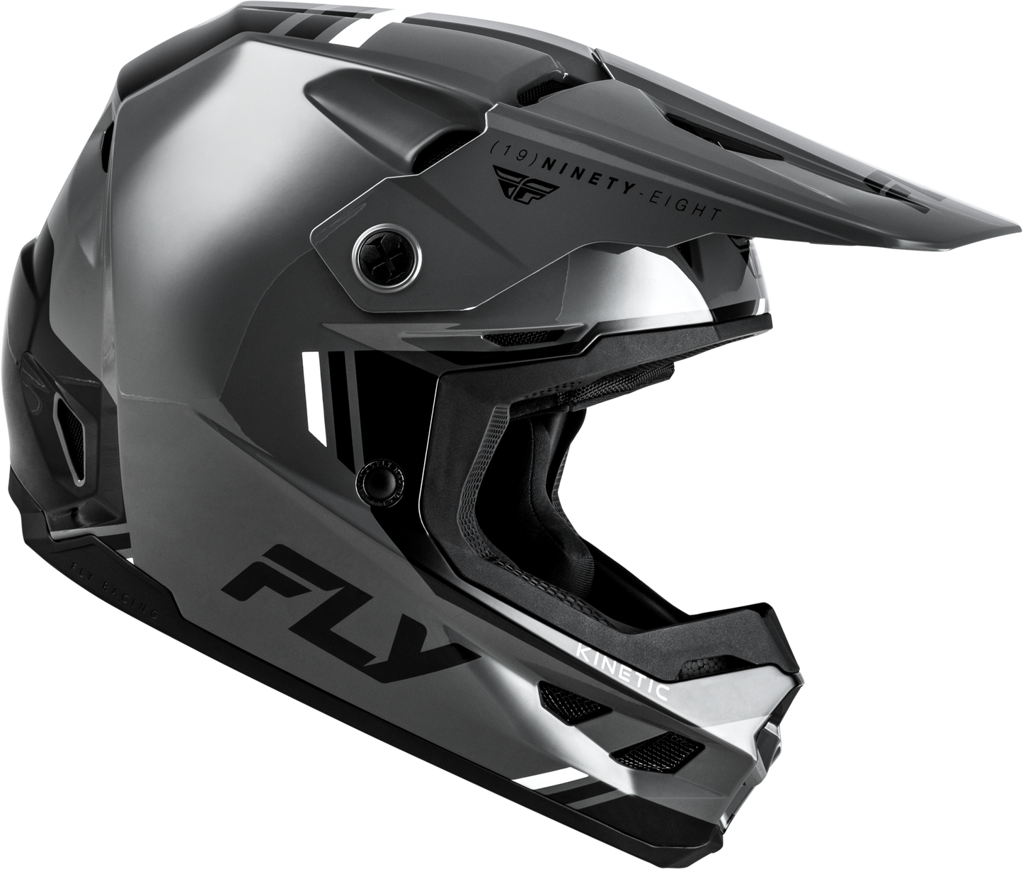 FLY Racing 2026 Kinetic Verdict Helmet Grey/Black/White
