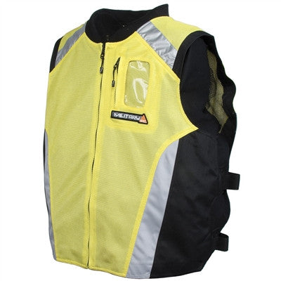 Joe Rocket Military Spec Mesh Vest - Yelllow/Black/Silver