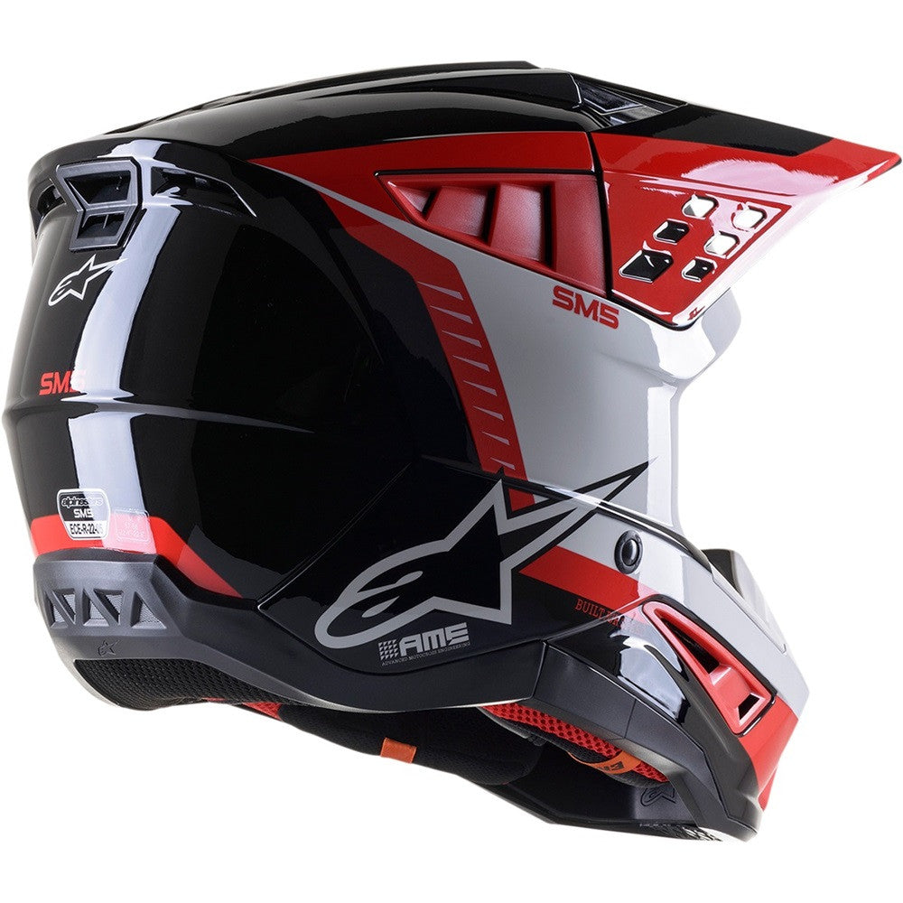Alpinestars SM5 Beam Offroad Helmet Black/Gray/Red