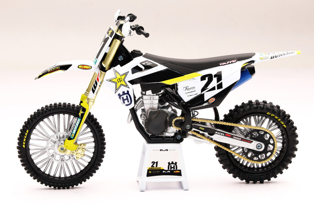 New Ray Toys 1:12 Scale Rockstar Husqvarna Jason Anderson #21