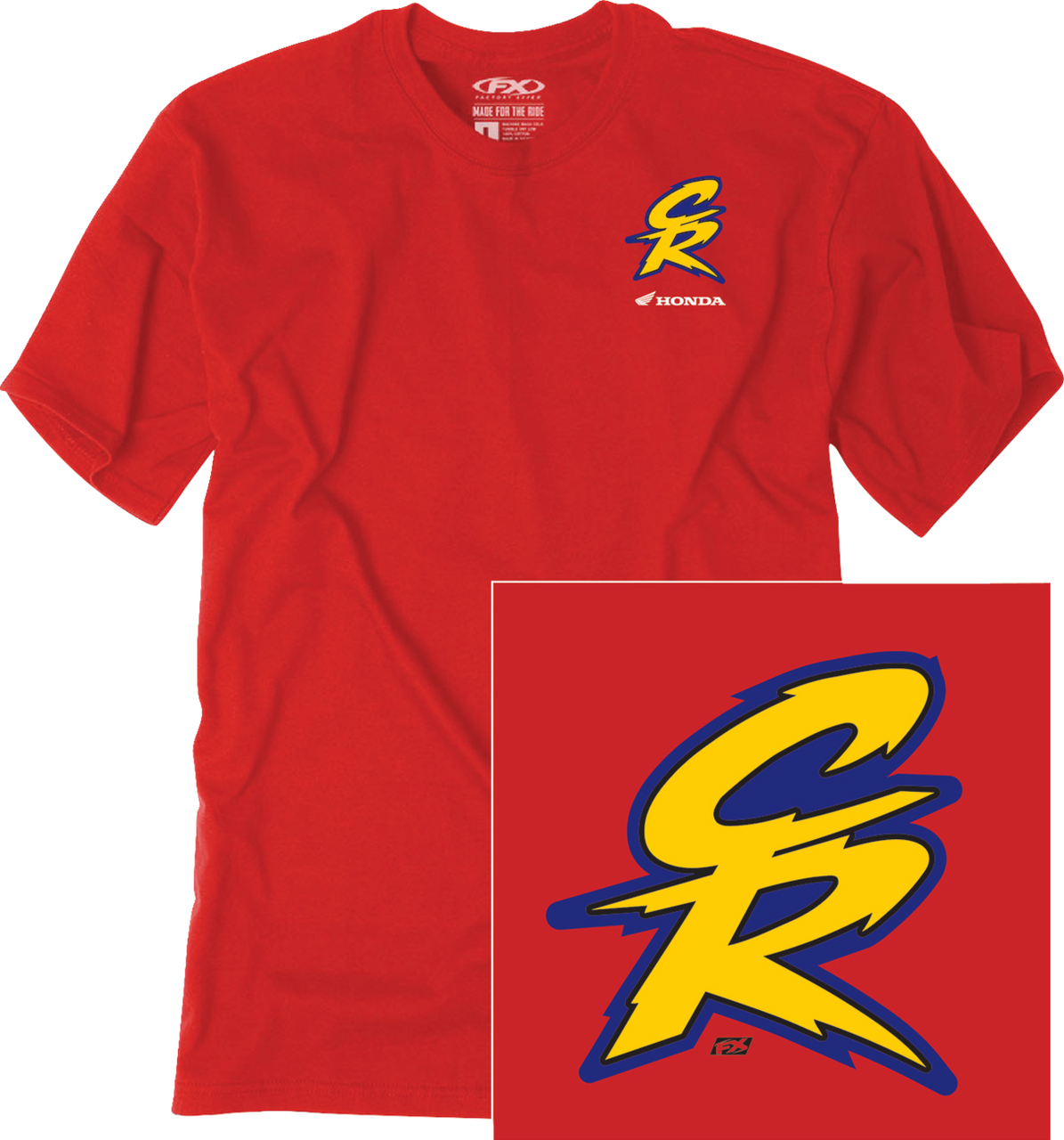 Factory Effex Honda Retro CR T-Shirt Red