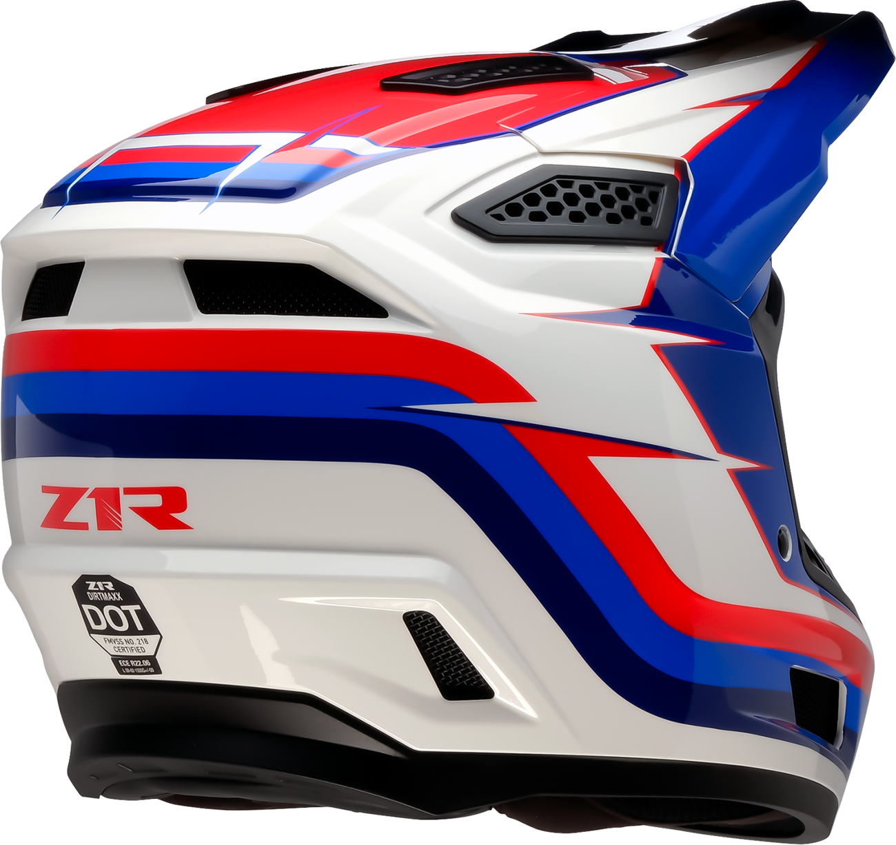 Z1R Dirt Maxx Offroad Helmet Vortex Red/White/Blue