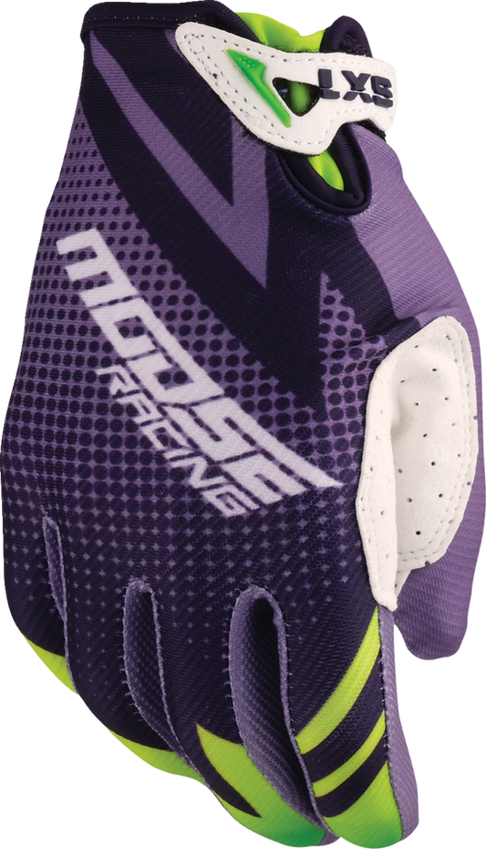 Moose Racing 2025 Youth SX1 Gloves Purple/Green
