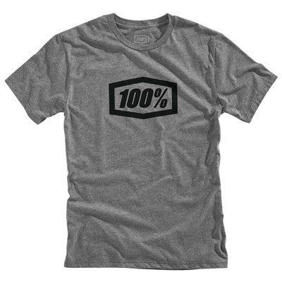 100% Essential Tee - Gunmetal Heather