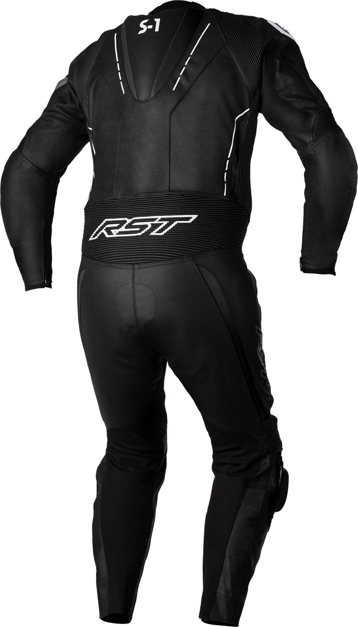 RST S1 CE Leather Suit Black/Black/White