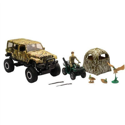 New Ray Replica 1:18 Scale Jeep Wrangler Duck Hunting Play Set