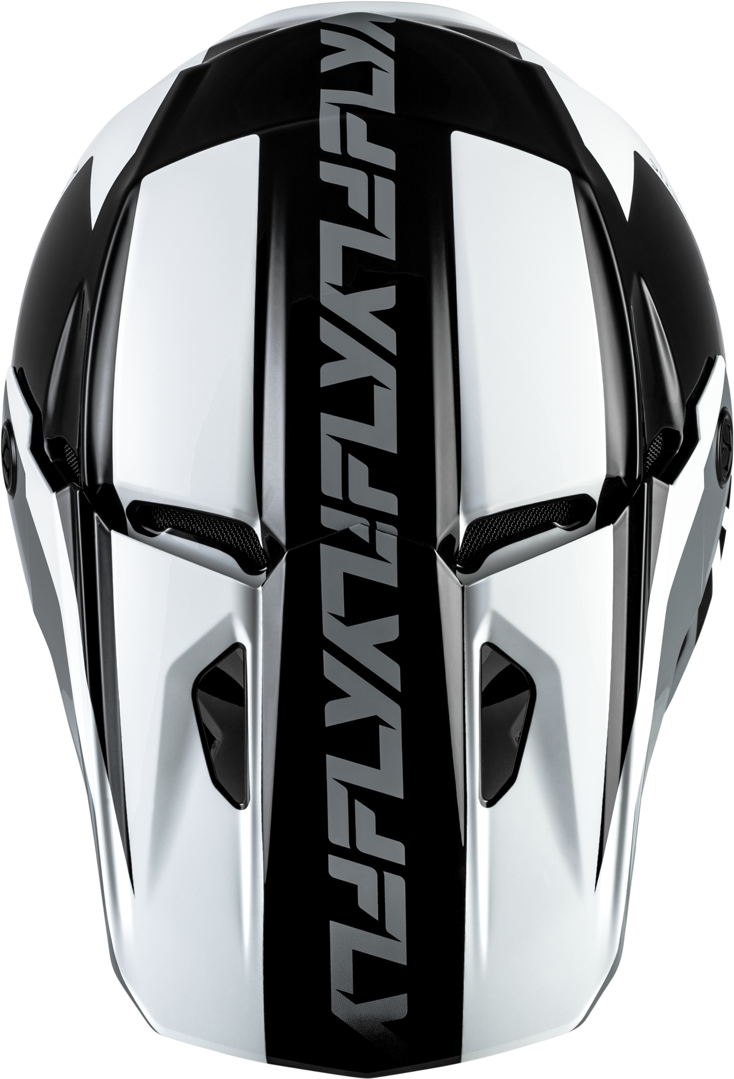 FLY Racing 2026 Kinetic Crest Helmet Black/White/Grey
