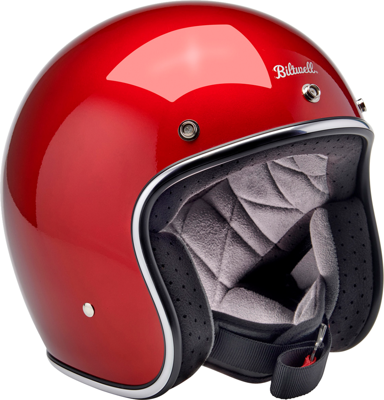 Biltwell Bonanza Open Face Helmet Metallic Cherry Red