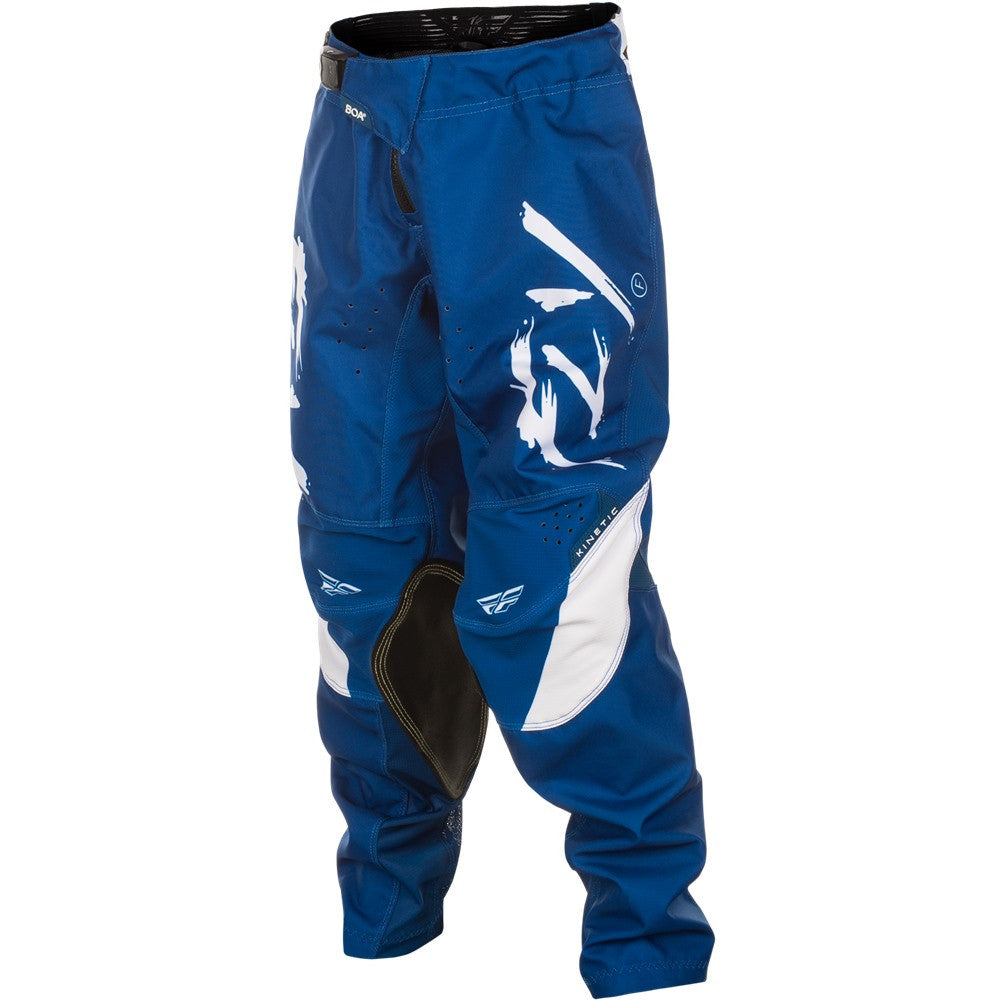 FLY Racing 2025 Youth Kinetic Stoke Jersey Pant Combo Navy/White