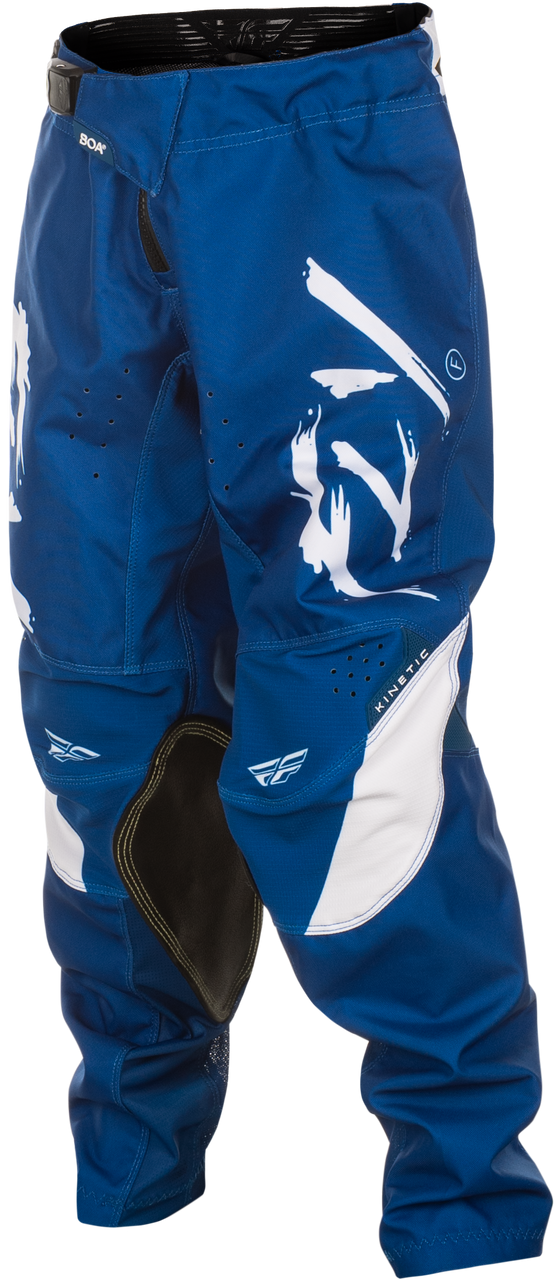 FLY Racing 2025 Youth Kinetic Stoke Pant Navy/White