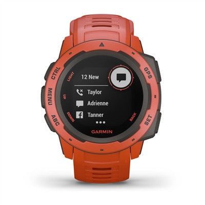 Garmin Instinct Outdoor GPS Watch - Flame Red 010-02064-02