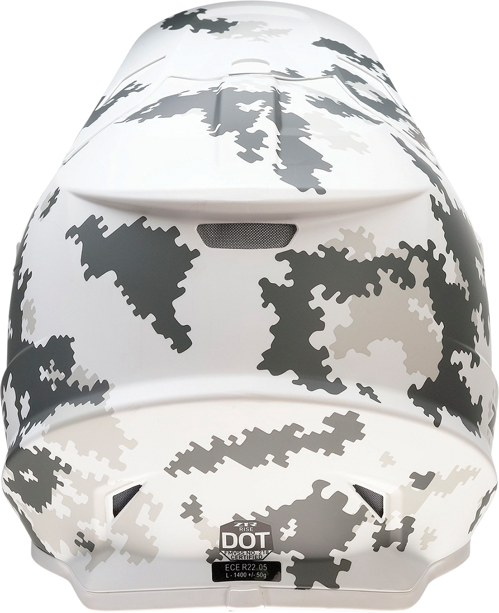Z1R Rise Snow Camo Helmet White/Gray