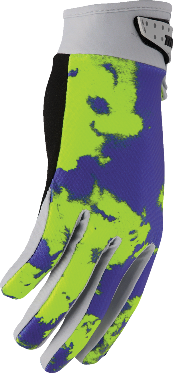 Thor 2026 Launchmode Bleach Gloves Gray/Acid