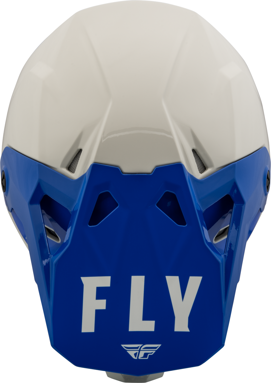FLY Racing 2023 Youth Formula CP Slant Offroad Helmet Grey/Blue Youth Large
