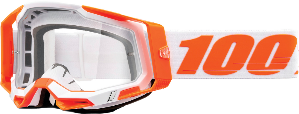 100% - 50009-00013 - RACECRAFT 2 GOGGLE ORANGE CLEAR LENS