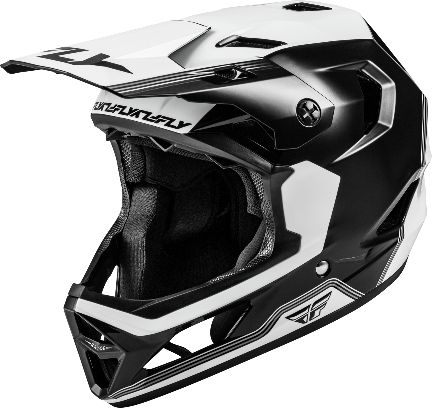 FLY Racing 2026 Youth Rayce Repeat Bicycle Helmet Black/White