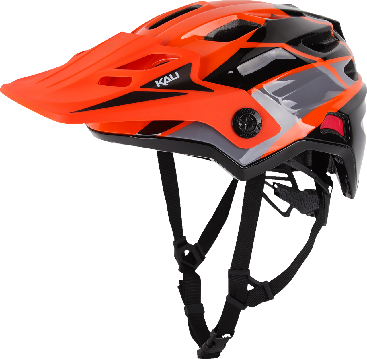 Kali Child Maya Race Full Face Bicycle Helmet Race Gloss Orange/Gray/Black