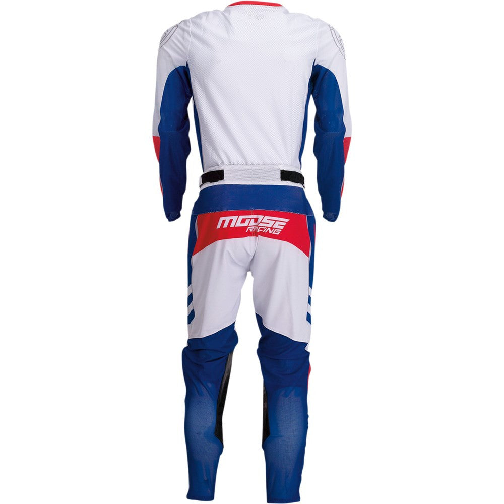 Moose Racing 2022 Sahara Jersey Pant Combo Red/White/Blue