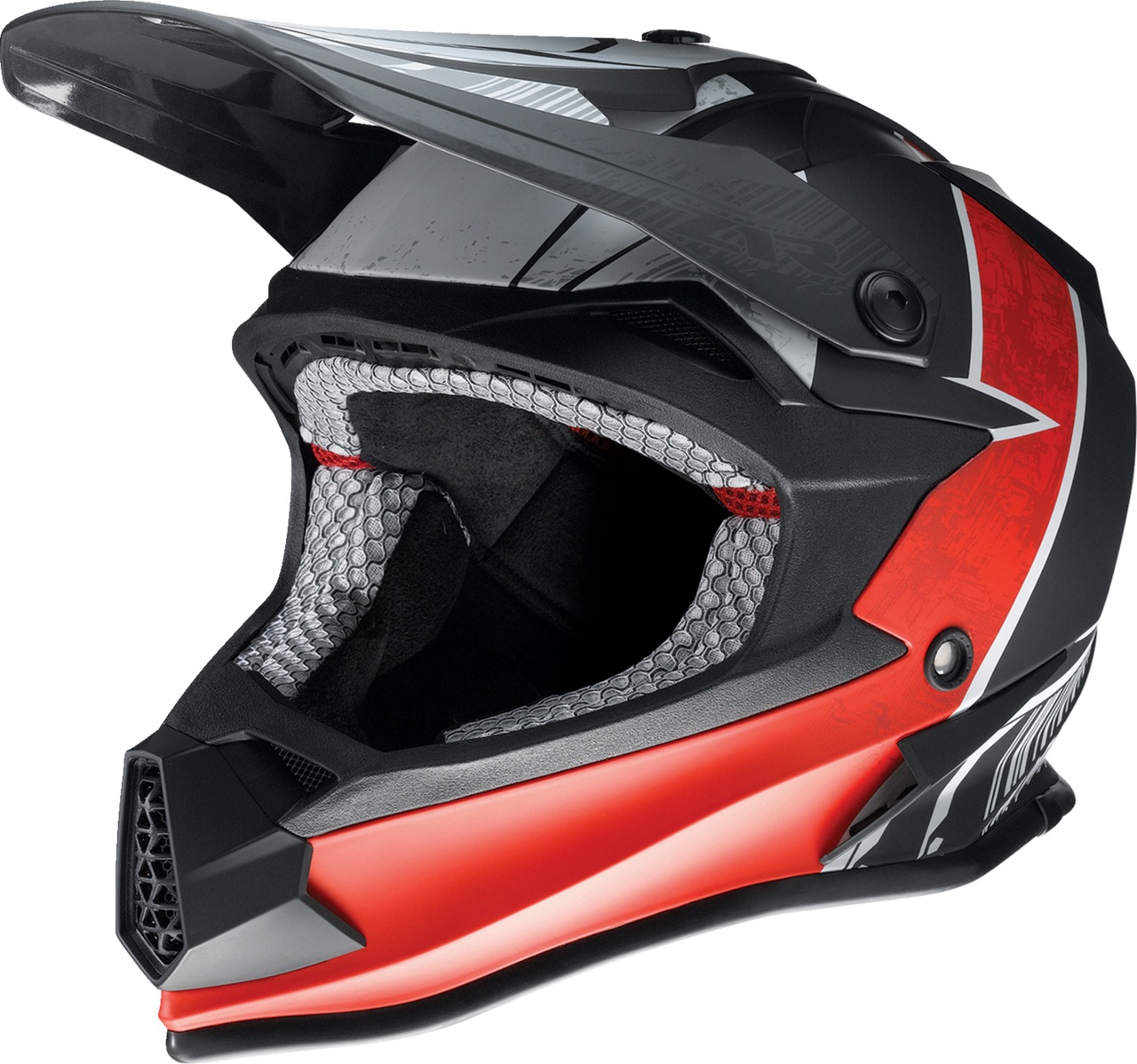 Z1R Youth F.I. Fractal MIPS Offroad Helmet Black/Red