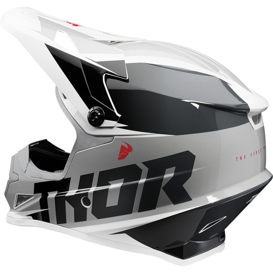Thor Sector Fader Offroad Helmet - Black/White