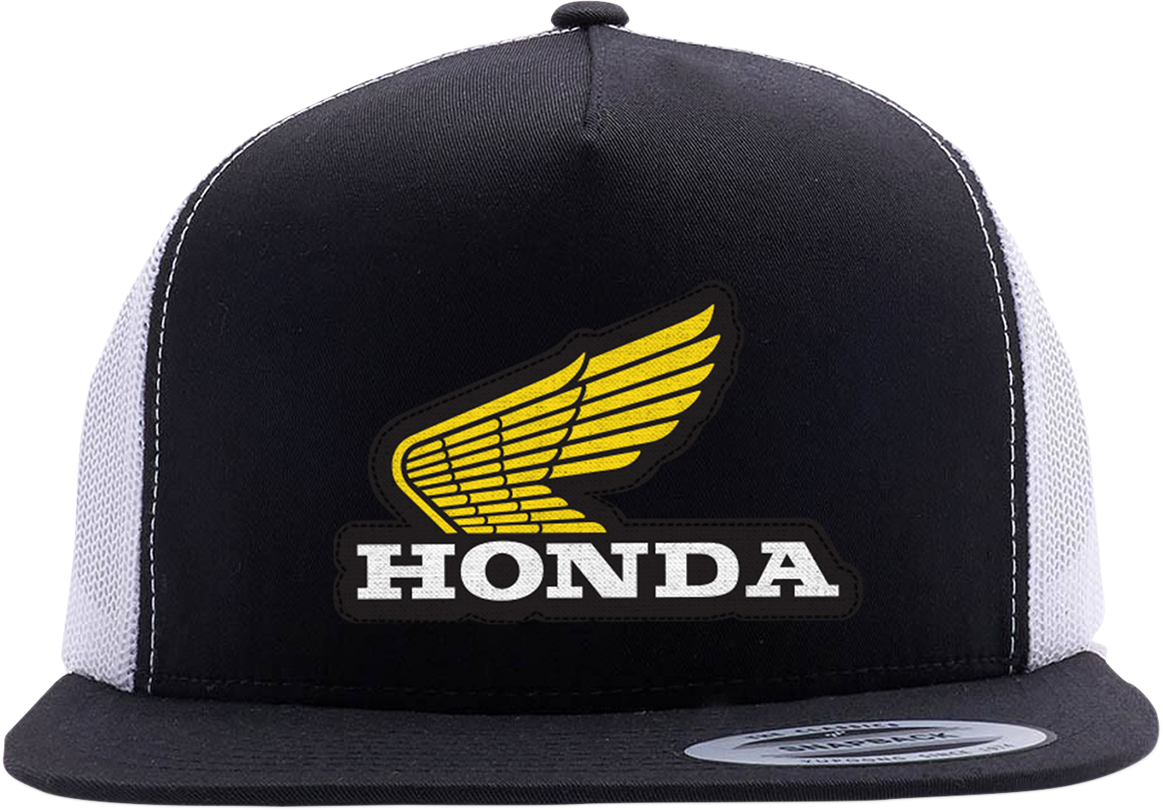 Factory Effex Honda Classic Snapback Hat Black-White Mesh